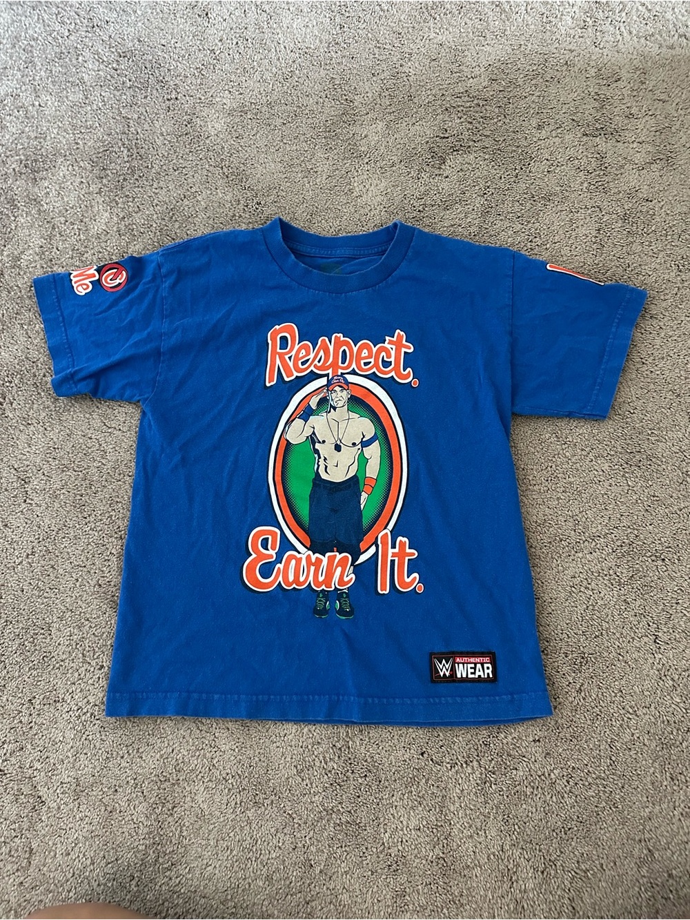 WWE Authentic John Cena "Respect. Earn It." Graphic T-shirt Youth M